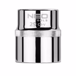 Socket; NEO TOOLS; 1/2 3124 29 mm Chrome Vanadium Steel SuperLock