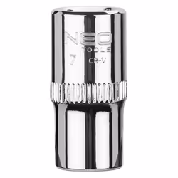 Socket; NEO TOOLS; 1/4 3124 7 mm Chrome Vanadium Steel SuperLock