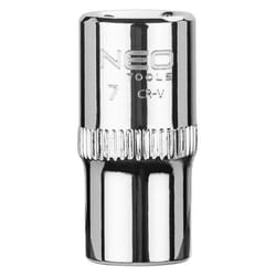 NEO TOOLS 08-225 Socket 1/4 3124 7 mm Chrome Vanadium Steel SuperLock