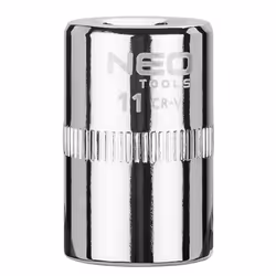 Socket; NEO TOOLS; 1/4 3124 11 mm Chrome Vanadium Steel SuperLock