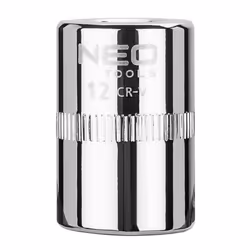 Socket; NEO TOOLS; 1/4 3124 12 mm Chrome Vanadium Steel SuperLock