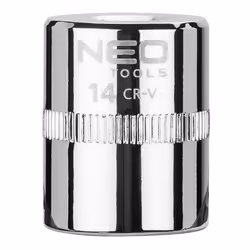 Socket; NEO TOOLS; 1/4 3124 14 mm Chrome Vanadium Steel SuperLock
