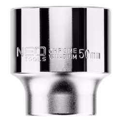 Socket; NEO TOOLS; 3/4 3124 50 mm Chrome Vanadium Steel Hexagon