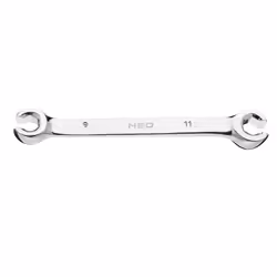 Brake Lines Spanner; NEO TOOLS; 9x11 Matt, chrom-plated Chrome Vanadium Steel
