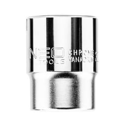 NEO TOOLS 08-324 Socket 3/4 3124 30 mm Chrome Vanadium Steel Double Hexagon