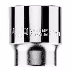 Socket; NEO TOOLS; 3/4 3124 41 mm Chrome Vanadium Steel Double Hexagon
