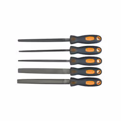 File Set; NEO TOOLS; 200 5 Flat Blunt File, Triangular File, Square File, Half-round File, Round file