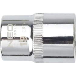 NEO TOOLS 08-580 Socket 1/2 3124 8 mm Chrome Vanadium Steel Spline