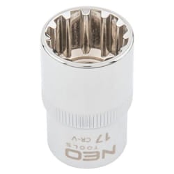 NEO TOOLS 08-581 Socket 1/2 3124 9 mm Chrome Vanadium Steel Spline