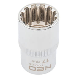 NEO TOOLS 08-586 Socket 1/2 3124 14 mm Chrome Vanadium Steel Spline