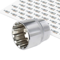 NEO TOOLS 08-599 Socket 1/2 3124 32 mm Chrome Vanadium Steel Spline