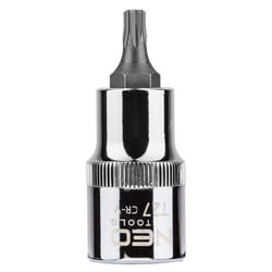 NEO TOOLS 08-752 Socket 1/2 T27 Chrome Vanadium Steel, Tool Steel Female Torx