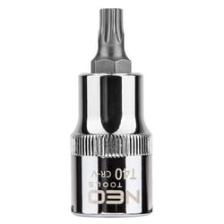 NEO TOOLS 08-754 Socket 1/2 T40 Chrome Vanadium Steel, Tool Steel Female Torx