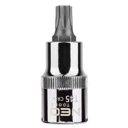 NEO TOOLS 08-755 Socket 1/2 T45 Chrome Vanadium Steel, Tool Steel Female Torx