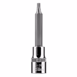 Socket; NEO TOOLS; 1/2 T30 Chrome Vanadium Steel, Tool Steel Female Torx