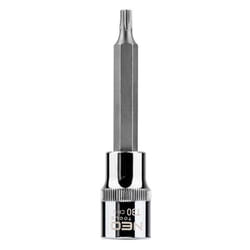 NEO TOOLS 08-763 Socket 1/2 T30 Chrome Vanadium Steel, Tool Steel Female Torx