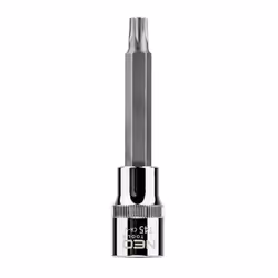 Socket; NEO TOOLS; 1/2 T45 Chrome Vanadium Steel, Tool Steel Female Torx