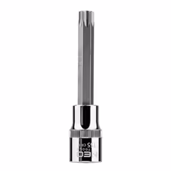 Socket; NEO TOOLS; 1/2 T55 Chrome Vanadium Steel, Tool Steel Female Torx
