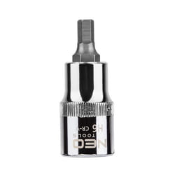 NEO TOOLS 08-771 Socket 1/2 7422 H6 Chrome Vanadium Steel, Tool Steel Hexagon Socket