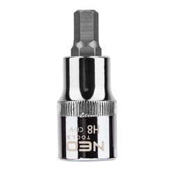 NEO TOOLS 08-773 Socket 1/2 7422 H8 Chrome Vanadium Steel, Tool Steel Hexagon Socket