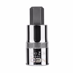 Socket; NEO TOOLS; 1/2 7422 H12 Chrome Vanadium Steel, Tool Steel Hexagon Socket