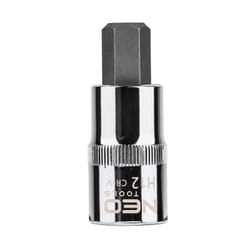 NEO TOOLS 08-775 Socket 1/2 7422 H12 Chrome Vanadium Steel, Tool Steel Hexagon Socket