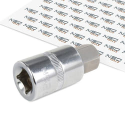 NEO TOOLS 08-777 Socket 1/2 7422 H17 Chrome Vanadium Steel, Tool Steel Hexagon Socket