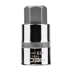 NEO TOOLS 08-778 Socket 1/2 7422 H19 Chrome Vanadium Steel, Tool Steel Hexagon Socket