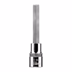 Socket; NEO TOOLS; 1/2 7422 H10 Chrome Vanadium Steel, Tool Steel Hexagon Socket