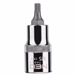 Socket; NEO TOOLS; 1/2 M5 Chrome Vanadium Steel, Tool Steel Spline