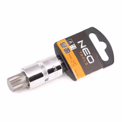 Socket; NEO TOOLS; 1/2 M16 Chrome Vanadium Steel, Tool Steel Spline
