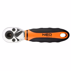 Reversible Ratchet; NEO TOOLS; 72 6.3 (1/4") 105 Chrome Vanadium Steel