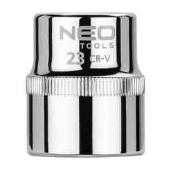 NEO TOOLS 08-023 Socket 1/2 3124 23 mm Chrome Vanadium Steel SuperLock