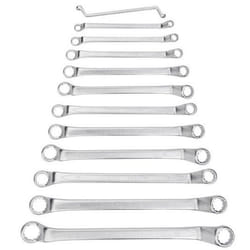 NEO TOOLS 09-952 Double Ring Spanner Set 6x7, 8x9, 10x11, 12x13, 14x15, 16x17, 18x19, 20x22, 21x23, 24x27, 25x28, 30x32 mm 12 Chrome Vanadium Steel