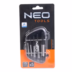 NEO TOOLS 09-615 Bolt Extractor Set 5 1/8(M3-M6), 1/4(M6-M8), 5/16(M8-M11), 7/16(M11-M14), 9/16(M14-M18) - Additional view 4