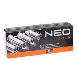 Bolt Extractor; NEO TOOLS; 4 6,8,10,12 mm 1/2 Chrome Vanadium Steel