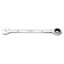 Ratchet Ring Open-ended Spanner; NEO TOOLS; 180 13 mm