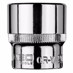 Socket; NEO TOOLS; 3/8 20 mm Chrome Vanadium Steel Hexagon