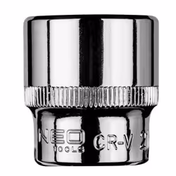Socket; NEO TOOLS; 3/8 21 mm Chrome Vanadium Steel Hexagon
