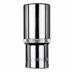 Socket; NEO TOOLS; 3/8 21 mm Chrome Vanadium Steel Hexagon