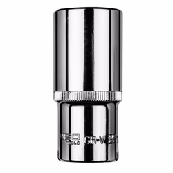 Socket; NEO TOOLS; 3/8 22 mm Chrome Vanadium Steel Hexagon