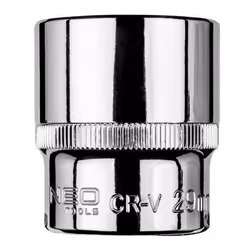 Socket; NEO TOOLS; 1/2 29 mm Chrome Vanadium Steel Hexagon