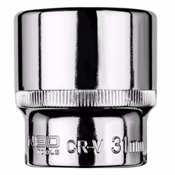 Socket; NEO TOOLS; 1/2 31 mm Chrome Vanadium Steel Hexagon