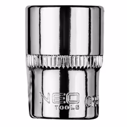 Socket; NEO TOOLS; 1/4 13 mm Chrome Vanadium Steel Hexagon
