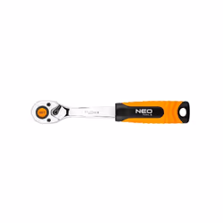 Reversible Ratchet; NEO TOOLS; 90 155 Chrome-Molybdenum Steel, Chrome Vanadium Steel