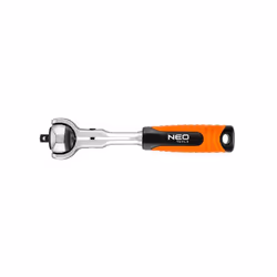 Reversible Ratchet; NEO TOOLS; 72 155 Chrome Vanadium Steel, Chrome-Molybdenum Steel