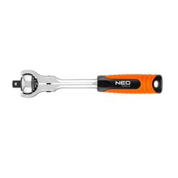 NEO TOOLS 08-546 Reversible Ratchet 72 250 Chrome Vanadium Steel, Chrome-Molybdenum Steel
