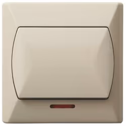 Ospel ŁP-1AS/01, Beige, IP20, 250 V, 10 A, 82 mm, 36 mm