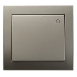 Ospel ŁP-6W/45 electrical switch Satin steel