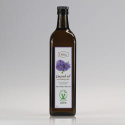Linseed oil for Dr Budwig diet, cold-pressed - Ol'Vita 1000 ml